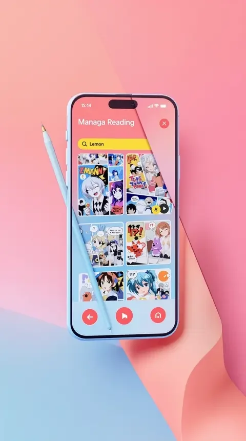 聚合漫画APP界面展示